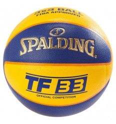 Ballon Spalding TF33 Authentic taille 6 bleu et jaune