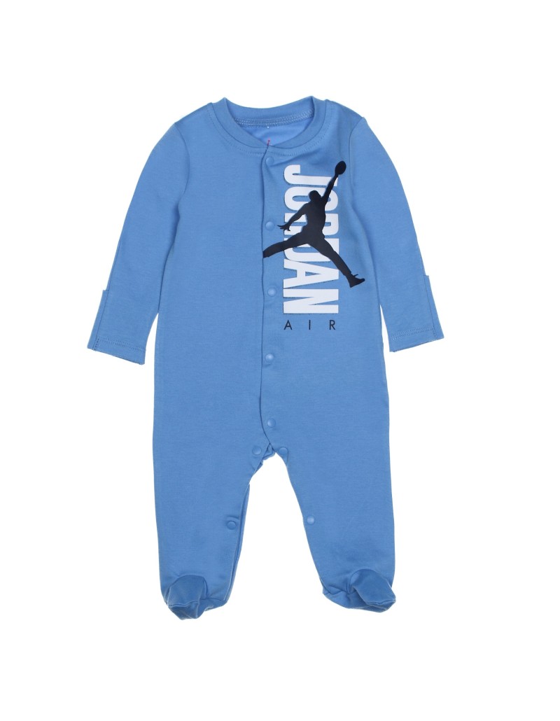 Pyjama Jordan Air Footed bleu carolina bebe Naissance 6 9 mois