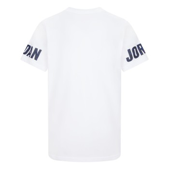 T-Shirt Air Jordan Speckle Bleu et Blanc Junior