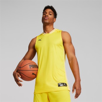 Jersey Puma Hoops Team Game Cyber Yellow