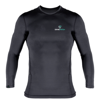 T-Shirt de compression à manches longues GamePatch noir