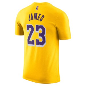T-Shirt Name and Number Lebron James Los Angeles Lakers Icon Edition T-Shirt Name and Number Lebron James Los Angeles Lakers Icon Edition