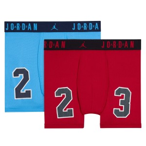 Lot de 2 boxers Jordan bleu et rouge Enfant Lot de 2 boxers Jordan bleu et rouge Enfant