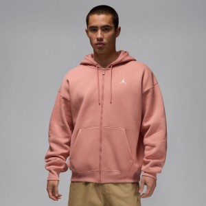 Veste Zippée Jordan Brooklyn Fleece Oversized Rust Pink Veste Zippée Jordan Brooklyn Fleece Oversized Rust Pink