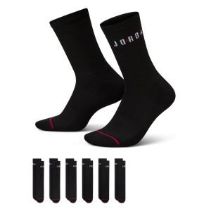 Pack 6 paires Chaussettes Jordan Everyday noires