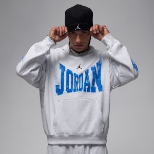 Sweat Capuche Jordan Fleece 23 gris et bleu Sweat Capuche Jordan Fleece 23 gris et bleu