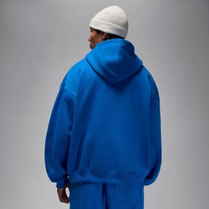 Sweat Capuche Jordan Brooklyn Fleece Oversized blue sport
