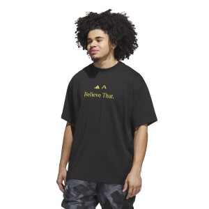 T-Shirt Adidas Anthony Edwards Believe That Noir