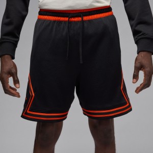 Short Jordan Sport Diamond Noir et Orange