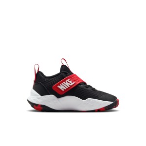 Nike Team Hustle D12 rouge et noire Petit Enfant