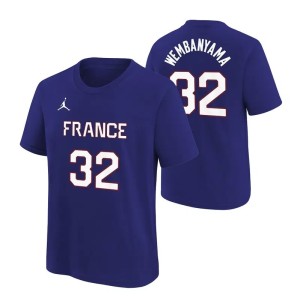 T-Shirt Jordan Victor Wembanyama Team France Enfant