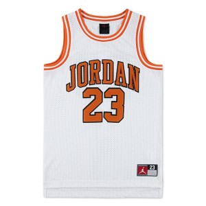 Jersey Jordan Brand blanc et orange Enfant