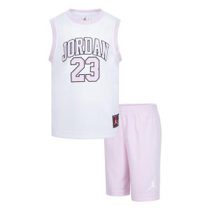 Set Jordan Short + Débardeur rose fille