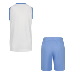 Set Jordan Muscle Short + Débardeur bleu et blanc petit enfant