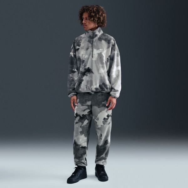 Half Zip Jacket Sherpa Nike Basketball Grise