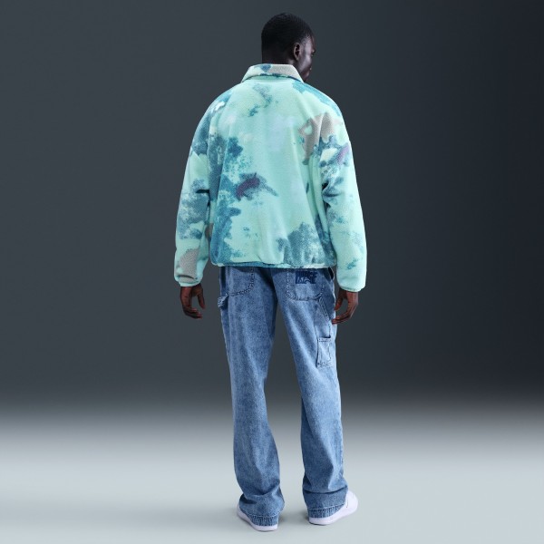 Half Zip Jacket Sherpa Nike Basketball Cactus