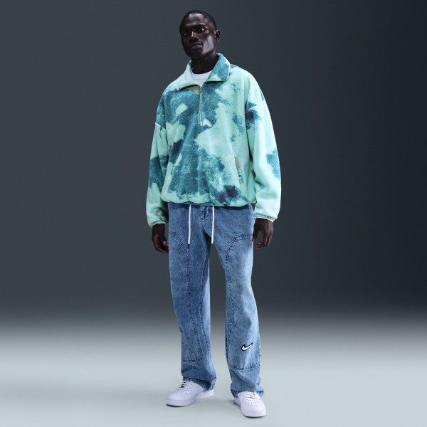 Half Zip Jacket Sherpa Nike Basketball Cactus