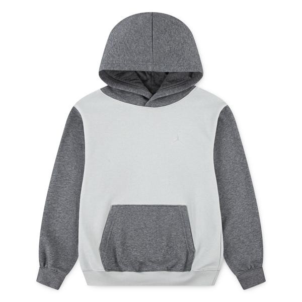 Sweat Capuche Jordan Brooklyn Gris et Blanc Enfant