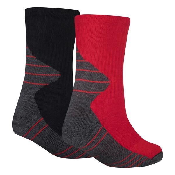 Pack deux paires de chaussettes Jordan Enfant Noire et rouge