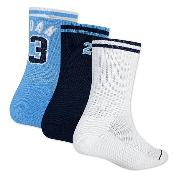 Pack trois paires de chaussettes Jordan Bleues enfant