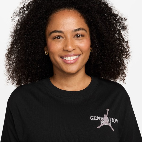 T-Shirt Jordan We Love The Hate femme Noir