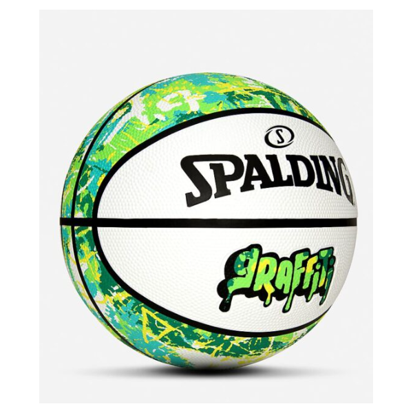 Ballon Spalding Graffiti Blanc et Vert
