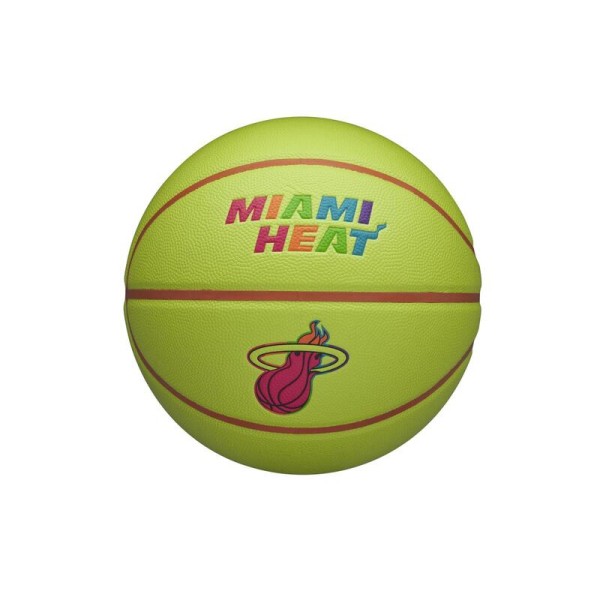 Ballon Wilson NBA Team Neon Miami Heat
