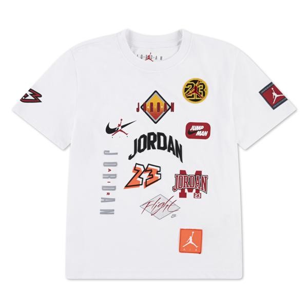 T-Shirt Jordan Dynasty Patch Blanc Enfant