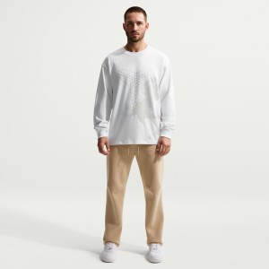 Haut Manches Longues Nike Kobe Blanc