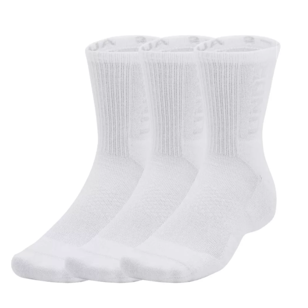 Lot de 3 paires de chaussettes Under Armour 3-Maker blanches