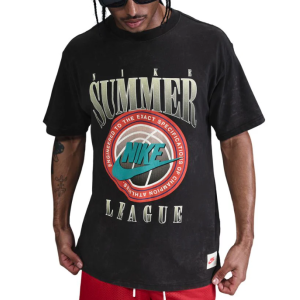 T-Shirt Nike Summer League gris noir