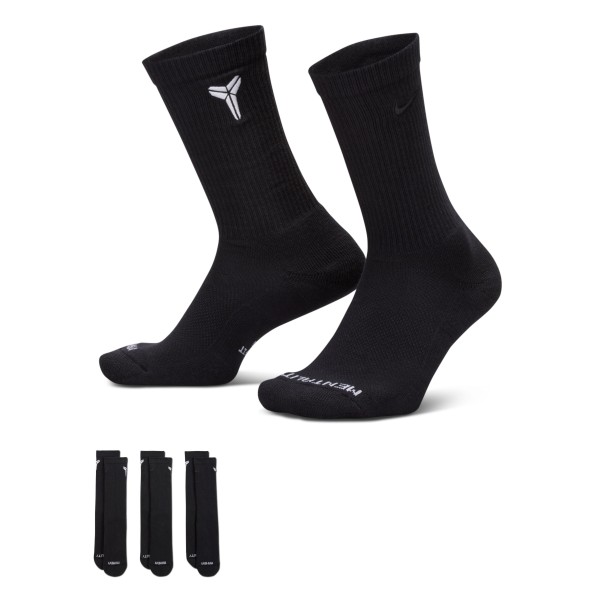 Pack 3 Paires Chaussettes Nike Everyday Elevated "Kobe" Noire