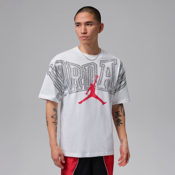 T-Shirt Jordan Core Arch Logo Graphic Blanc