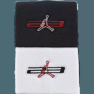 Poignet éponge Jordan Graphic blanc et noir