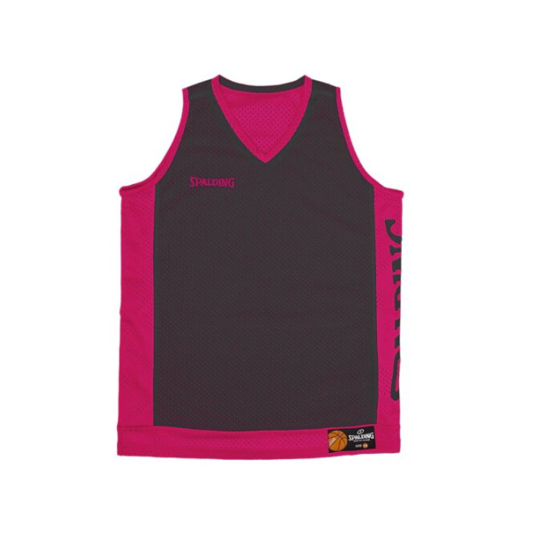 Débardeur Réversible d'entrainement Spalding Gris et Rose