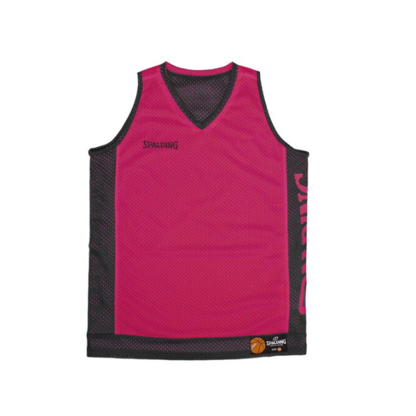 Débardeur Réversible d'entrainement Spalding Gris et Rose