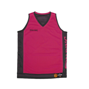 Débardeur Réversible d'entrainement Spalding Gris et Rose Enfant