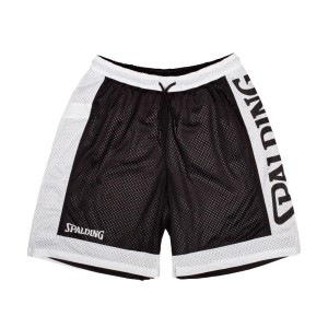 Short Réversible d'entrainement Spalding Noir et Blanc Enfant