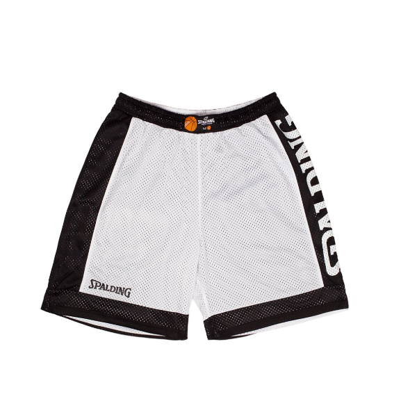Short Réversible d'entrainement Spalding Noir et Blanc