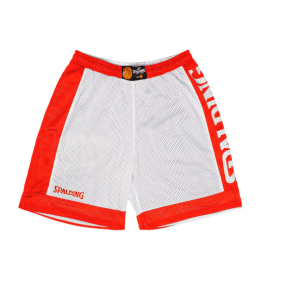 Short Réversible d'entrainement Spalding Rouge et Blanc Enfant