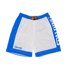 Short Réversible d'entrainement Spalding Bleu et Blanc Enfant