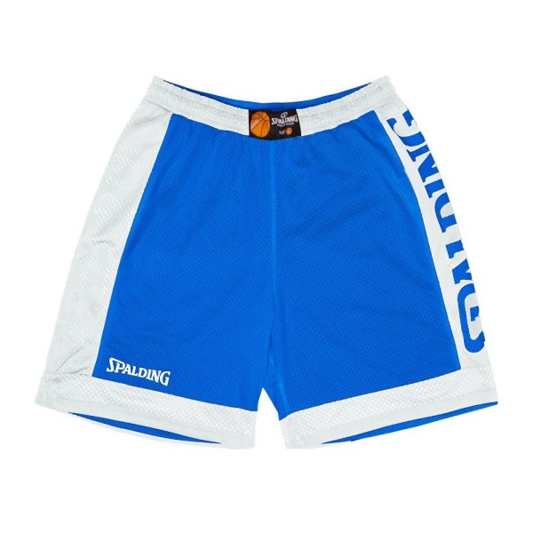 Short Réversible d'entrainement Spalding Bleu et Blanc Enfant