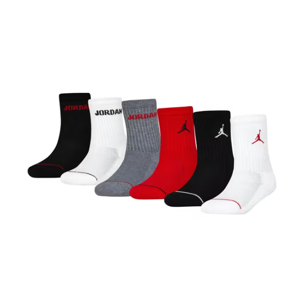 Lot de 6 paires de chaussettes Jordans Bred Enfant