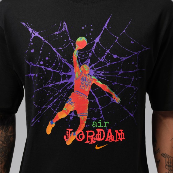 T-Shirt Jordan Rétro Spida Noir